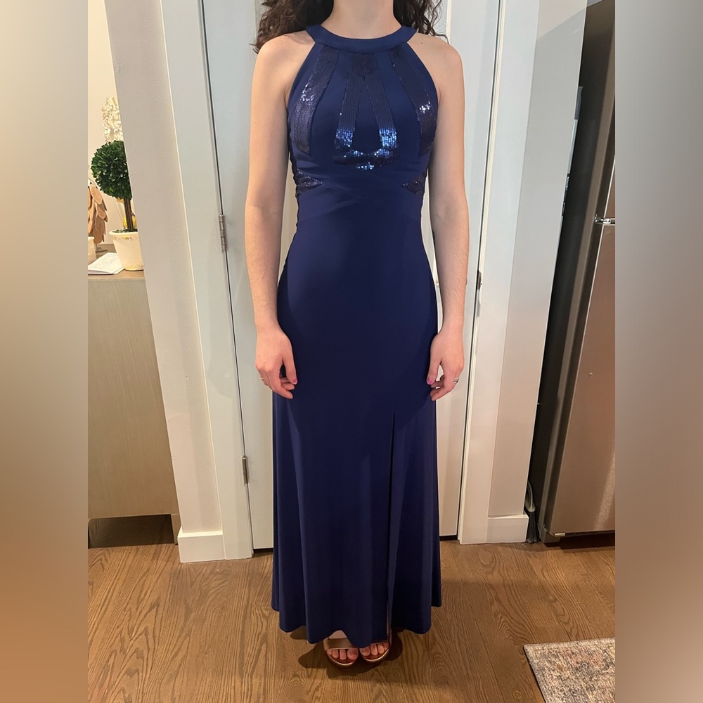 Morgan & Co. royal blue evening dress size 3/4 new w tags